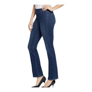 NYDJ Medium Wash Pull-on Slim Bootcut Jeans Lift Tuck Technology Women's 1XT